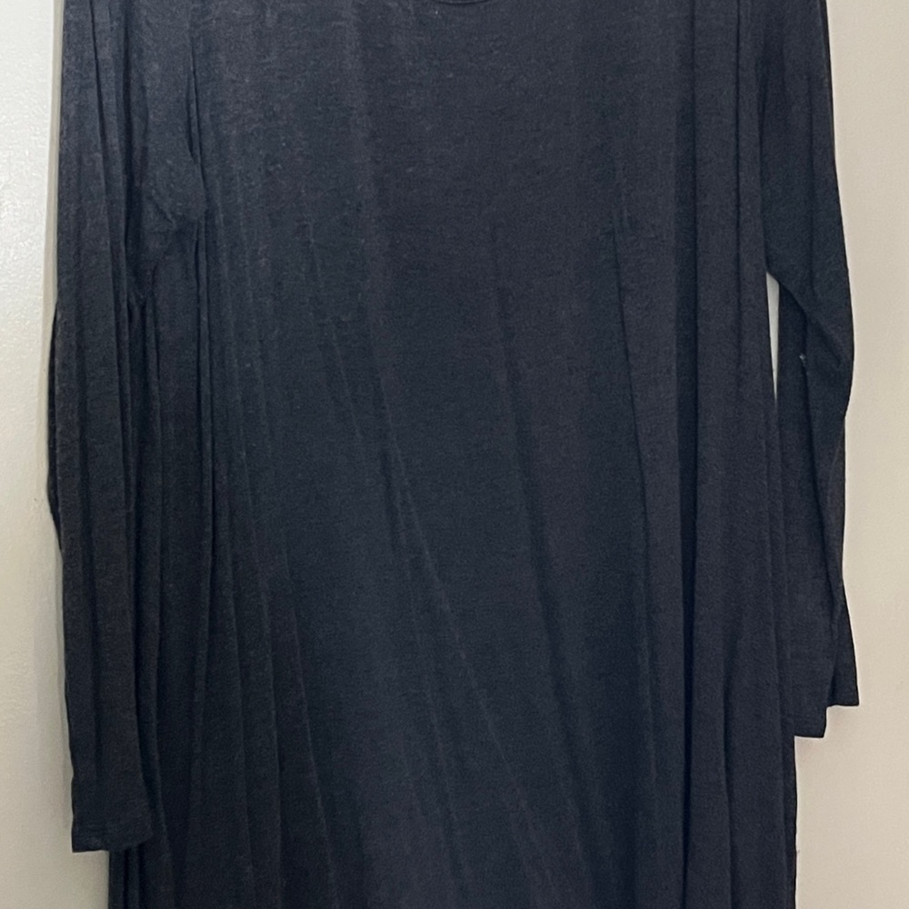 Lane Bryant Charcoal Gray High/Low Top